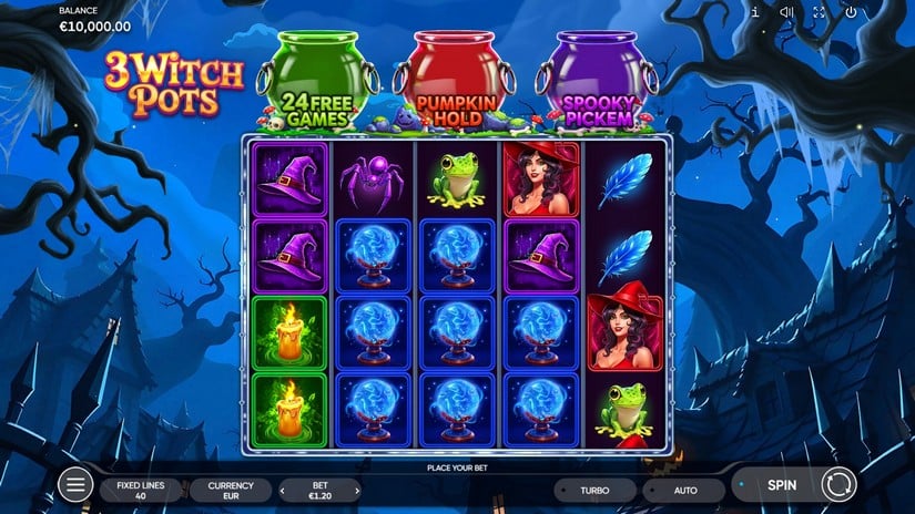 3 Witch Pots slot screen 1