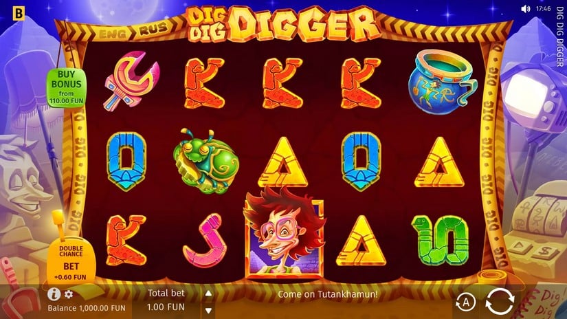 Dig Dig Digger slot screen 1