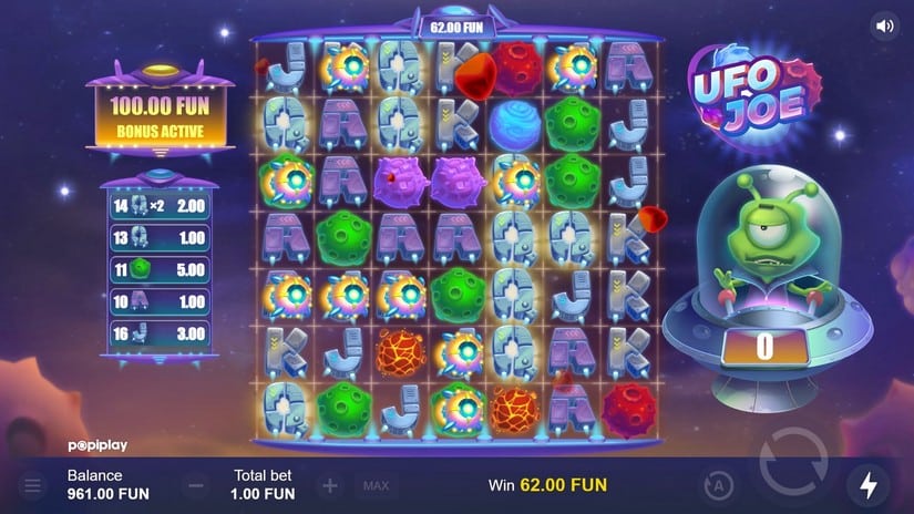 UFO Joe slot screen 3