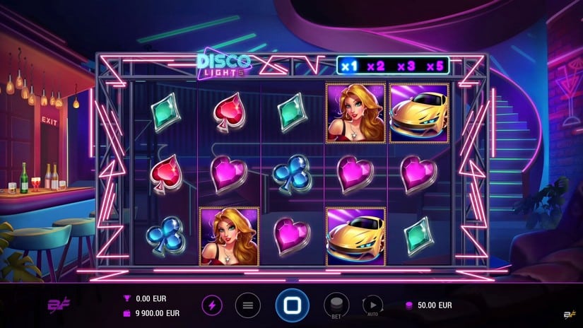 Disco Lights slot screen 1