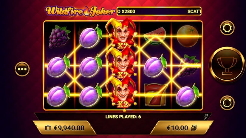 Wildfire Joker slot screen 3