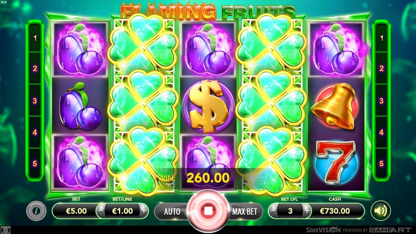 Flaming Fruits slot screen 3