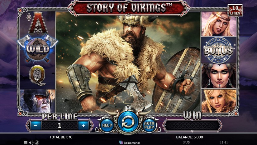 Story Of Vikings 10 Lines slot screen 1