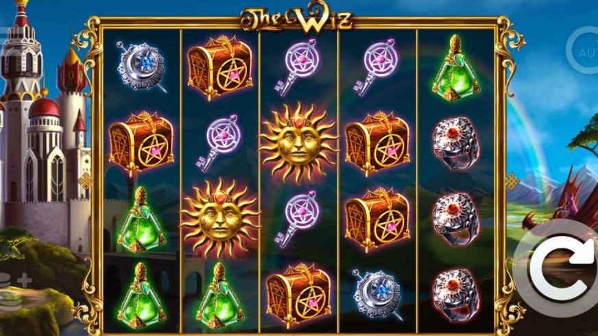 The Wiz slot screen 1