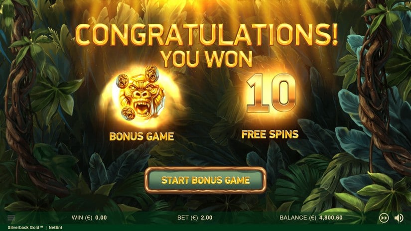 Silverback Gold slot screen 5