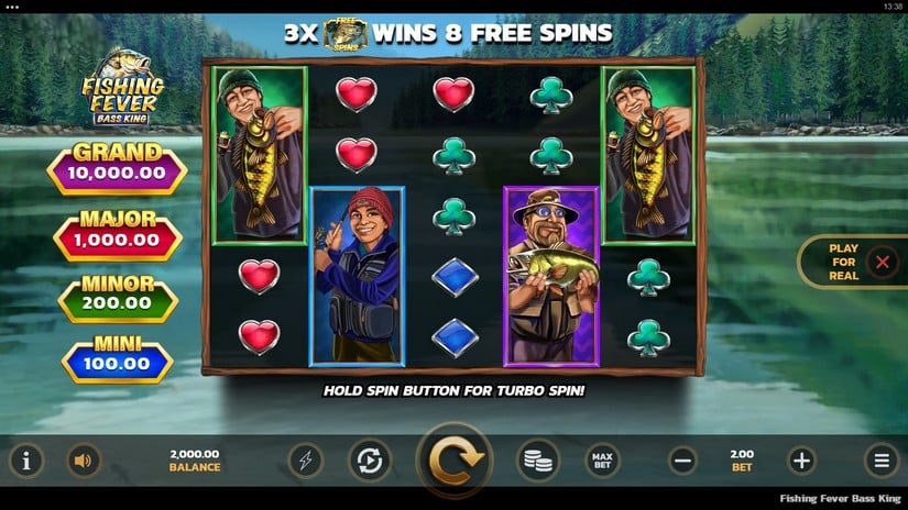 Fishing Fever Bass King slot screen 1