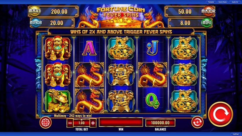 Fortune Coin Fever Spins slot screen 1