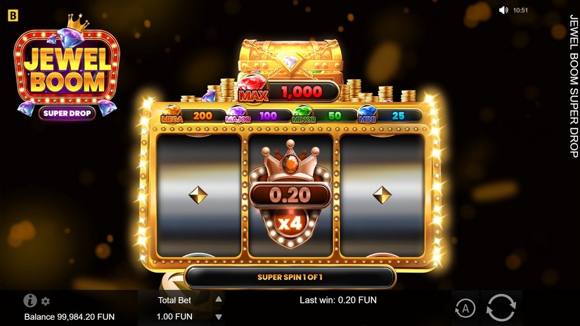 Jewel Boom Super Drop slot screen 3