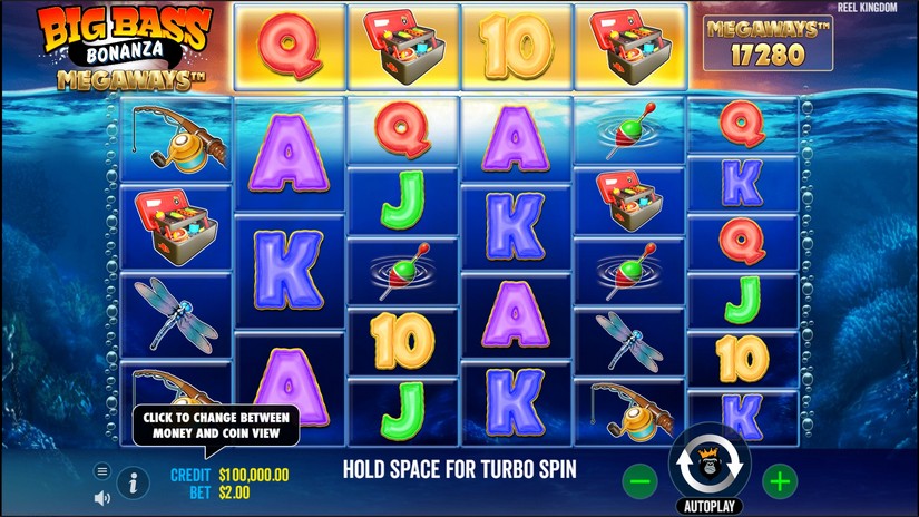 Big Bass Bonanza Megaways slot screen 2