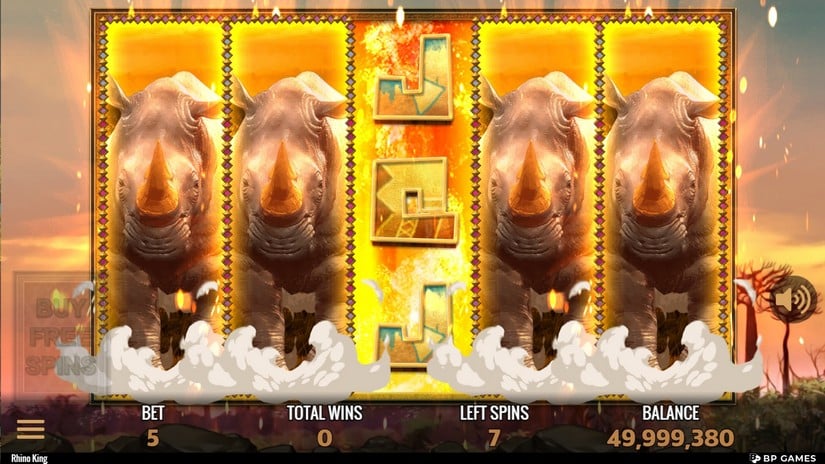 Rhino King slot screen 4