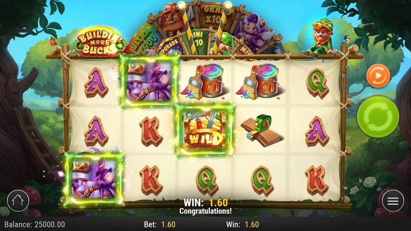 Buildin’ More Bucks slot screen 2