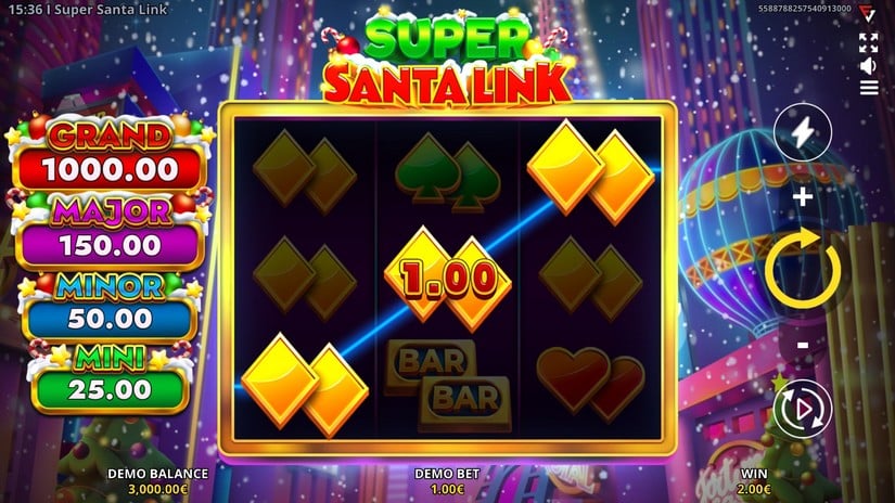 Super Santa Link: Running Wins slot screen 3