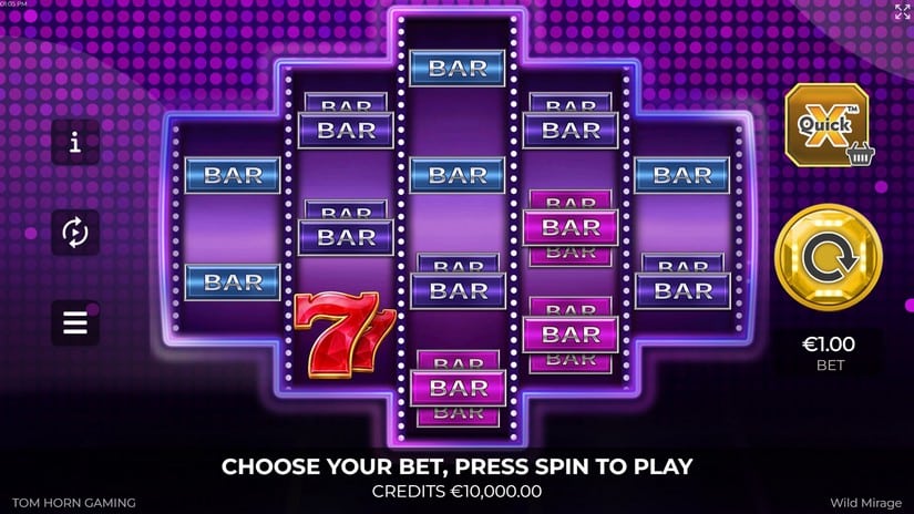 Wild Mirage slot screen 1