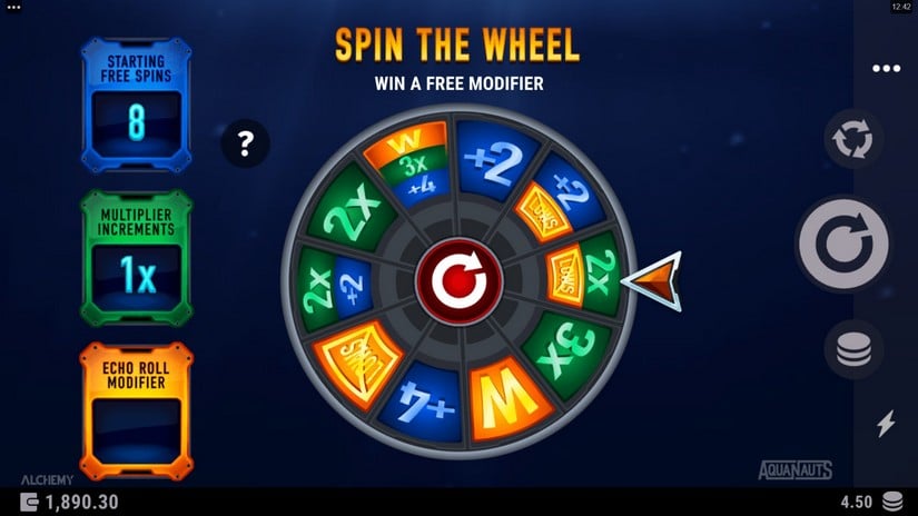 Aquanauts slot screen 5