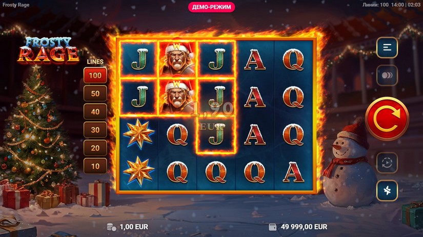 Frosty Rage slot screen 2