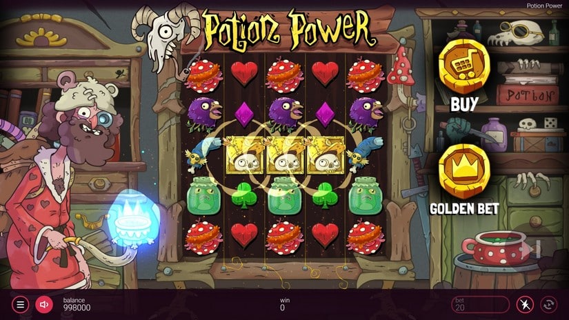 Potion Power slot screen 2