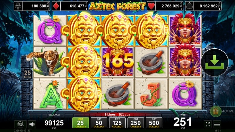Aztec Forest slot screen 5