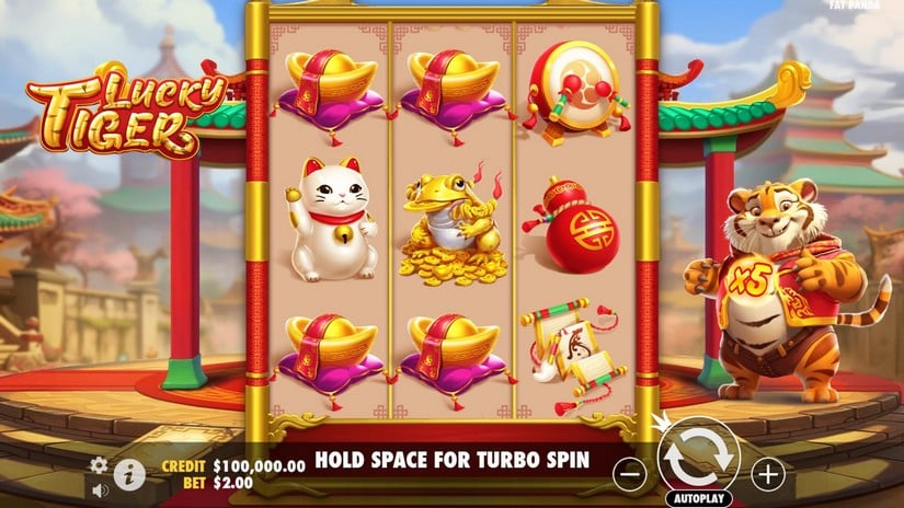Lucky Tiger slot screen 1