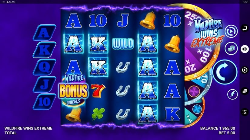 Wildfire Wins Extreme slot screen 1