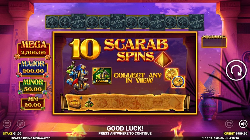 Scarab Rising Megaways slot screen 5