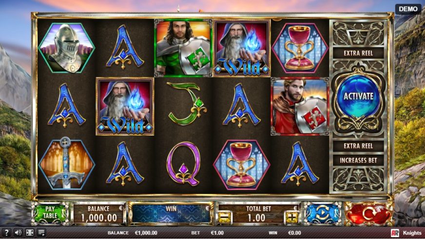 Knights slot screen 1
