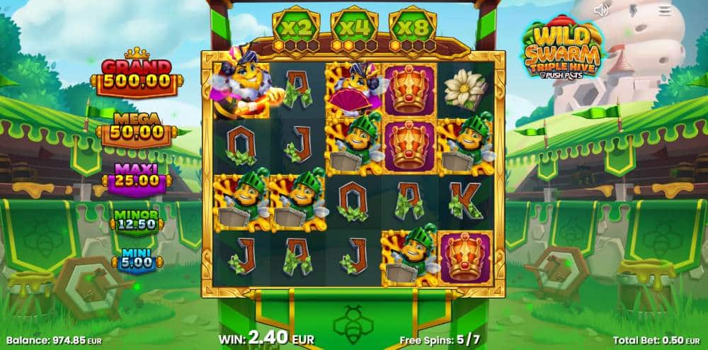 Wild Swarm Triple Hive play in demo