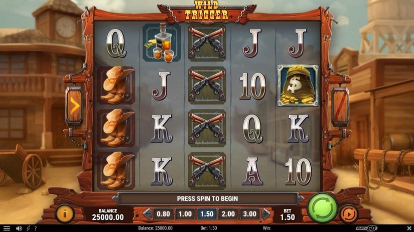 Wild Trigger slot screen 1