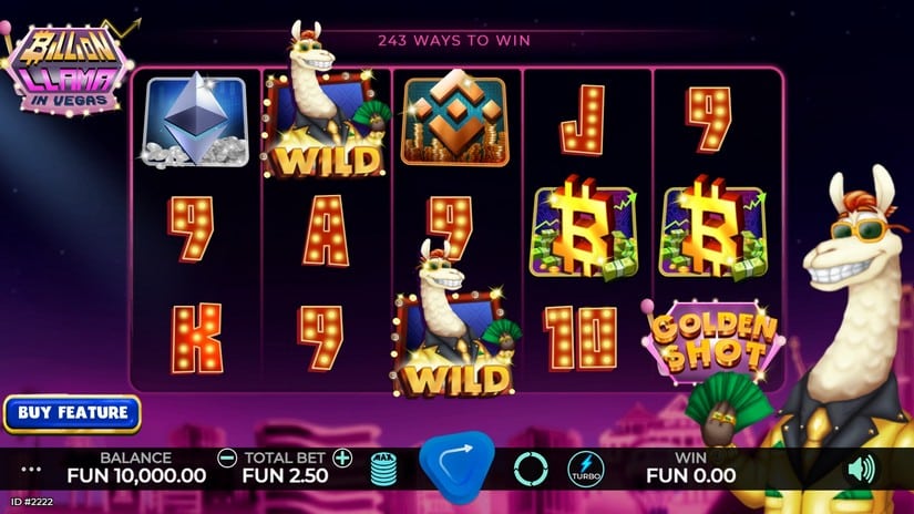Billion Llama in Vegas slot screen 1