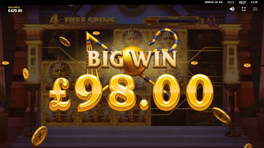 Wings of Ra slot screen 7