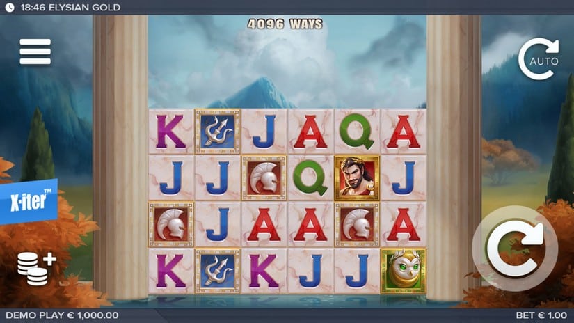 Elysian Gold slot screen 1