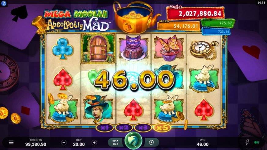Absolootly Mad: Mega Moolah slot screen 2