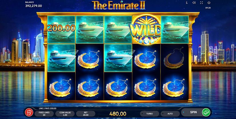 The Emirate 2 slot screen 1