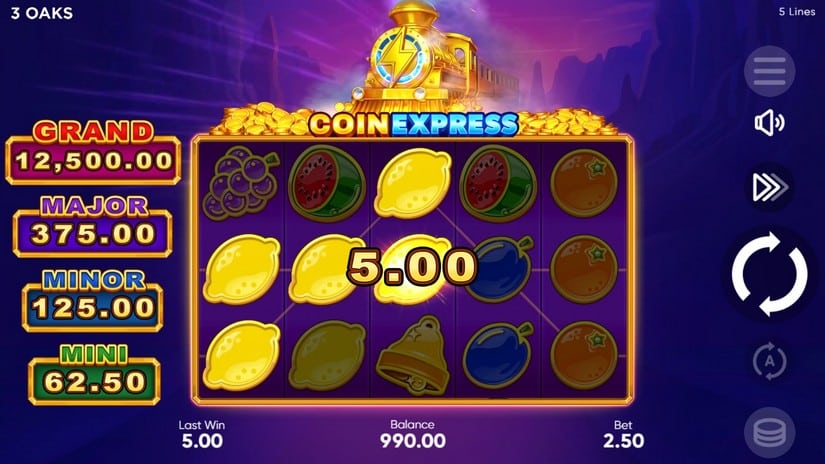 Coin Express slot screen 3