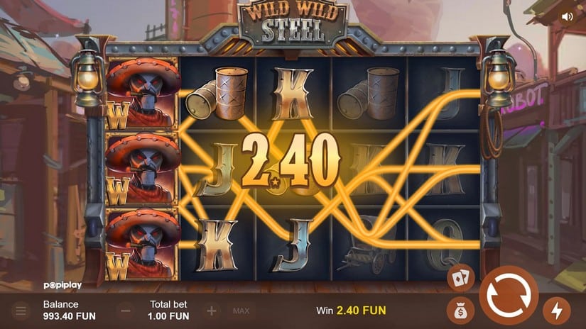 Wild Wild Steel slot screen 2