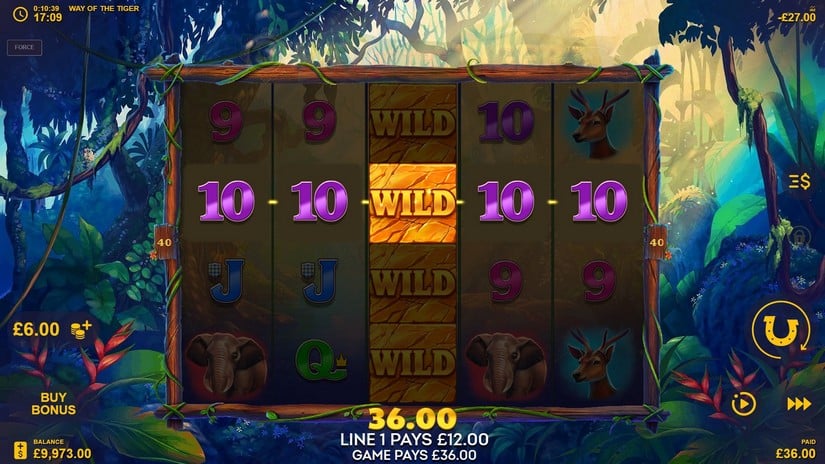 Way Of The Tiger slot screen 2