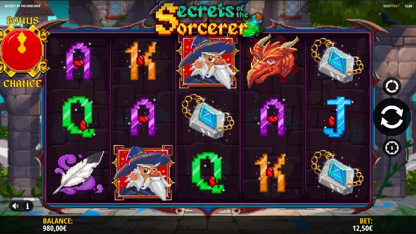 Secrets Of The Sorcerer slot screen 1