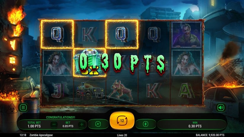 Zombie Apocalypse slot screen 4