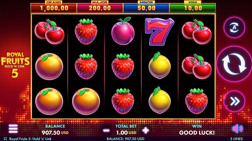 Royal Fruits 5 slot screen 1
