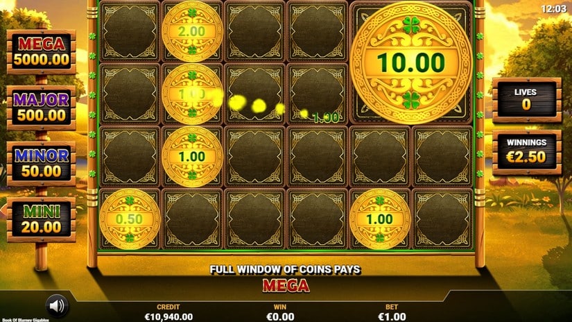 Book of Blarney GigaBlox slot screen 4