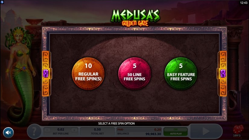 Medusa’s Golden Gaze slot screen 4