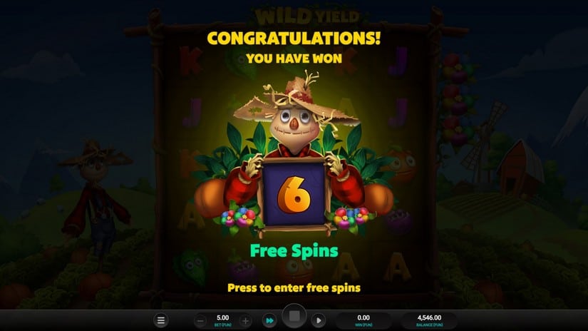 Wild Yield slot screen 5