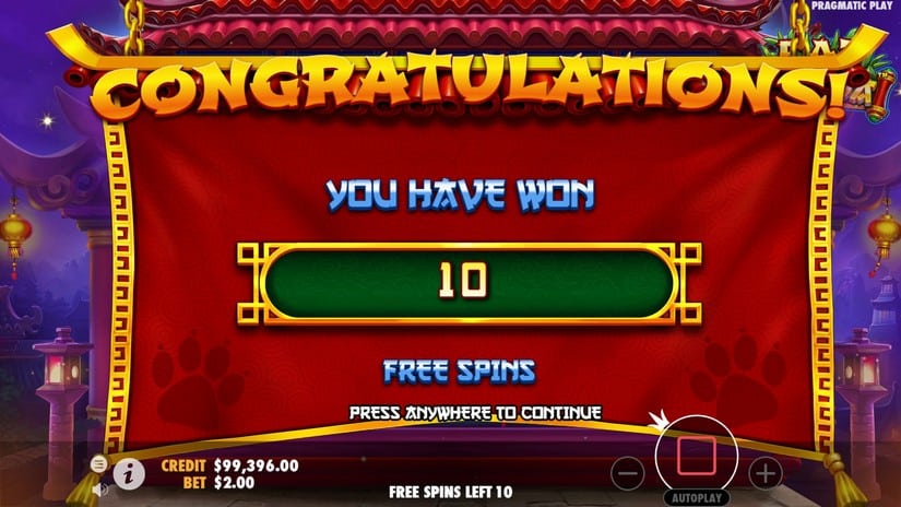 Fat Panda slot screen 3