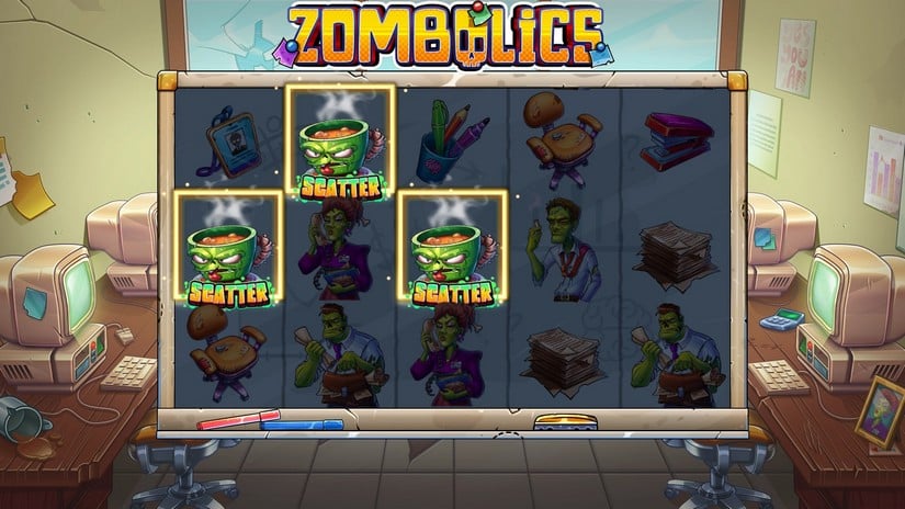 Zombolics slot screen 3