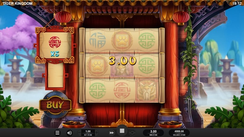 Tiger Kingdom Infinity Reels slot screen 2