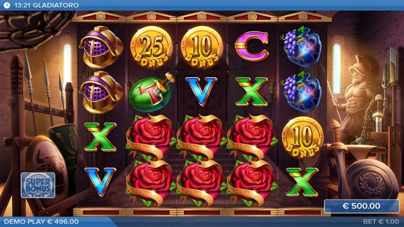 Gladiatoro slot screen 3