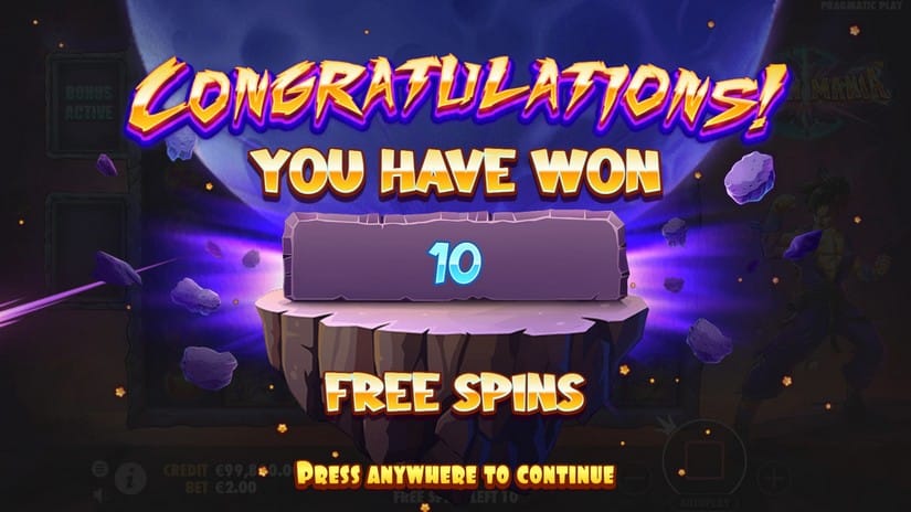 Saiyan Mania slot screen 3