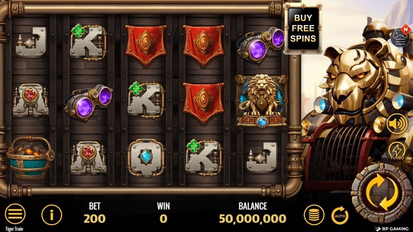 Tiger Train slot screen 1