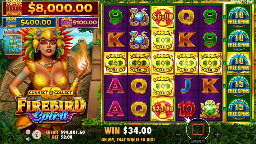 Firebird Spirit slot screen 3