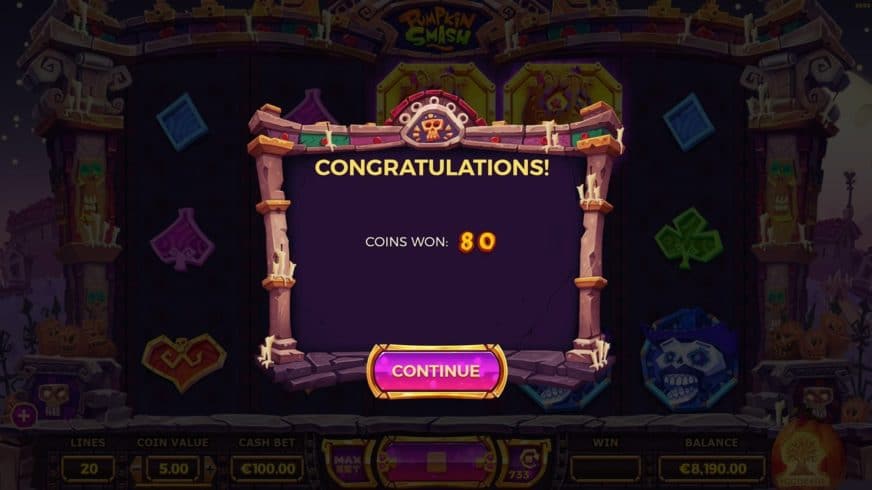 Pumpkin Smash slot screen 3