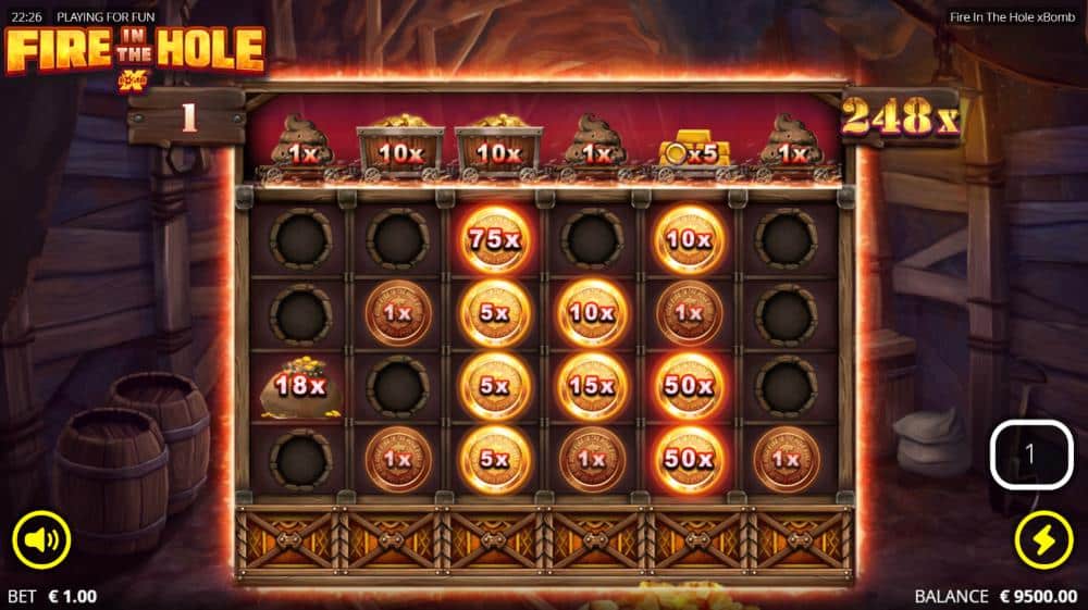 Fire in the Hole bonus game